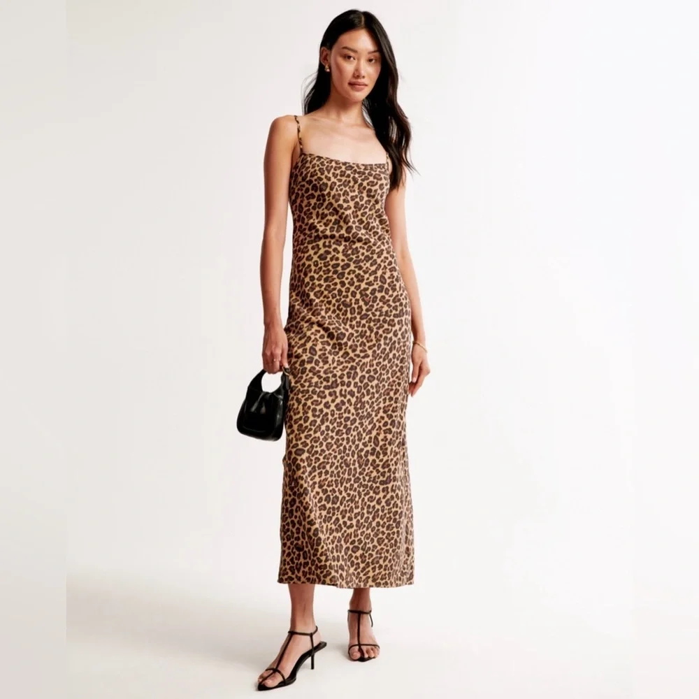 Leopard Julia Slip Maxi Dress